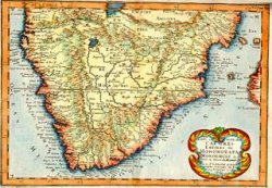 ancient map of Cape of Good Hope ancient map of Cape of Good Hope