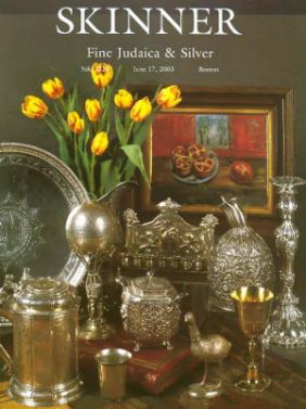Skinner auction catalog of Silver Judaica Skinner auction catalog of Silver Judaica