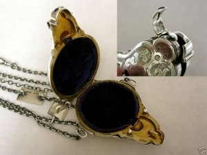 Victorian silver chatelaine: London 1870