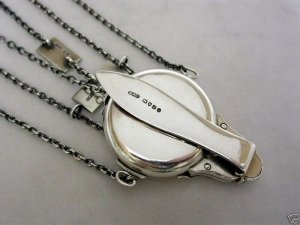 Victorian silver chatelaine: London 1870