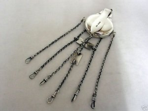 Victorian silver chatelaine: London 1870
