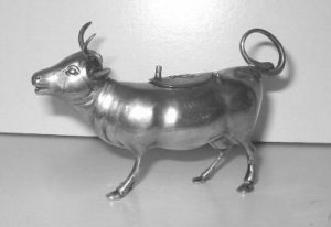 silver cow creamer
