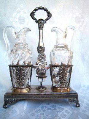 George III silver cruet stand (1782)
