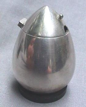 silver mustard-pot: Evald Nielsen, 20th century