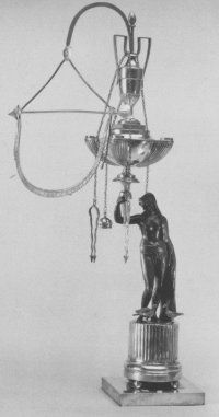 silver oil lamp silversmith Roberto Tombesi