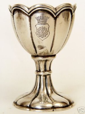 German silver egg cup