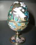 enamel on silver Ovchinnikov hallmarked egg