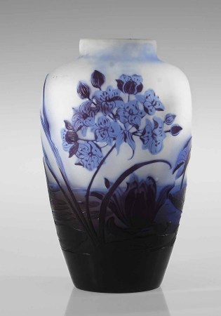 Galle cameo glass vase Galle cameo glass vase