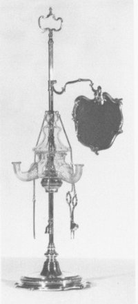 Genoa silver oil lamp 1752