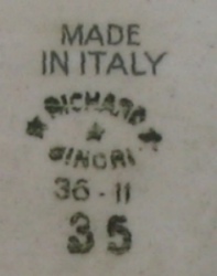 Richard Ginori hallmark