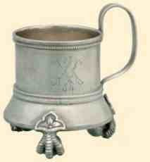 Russian silver glass holder