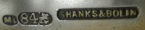hallmark
Moskow
silversmith ML
unidentified
for Dzhems-Stiuart Shanks hallmark
Moskow
silversmith ML
unidentified
for Dzhems-Stiuart Shanks