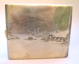 Japan silver cigarette case