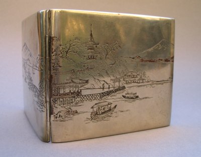 Japan silver cigarette case