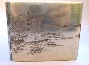 Japan silver cigarette case