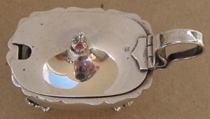 Continental antique silver salt cellar
