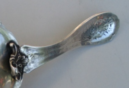 Italian antique silver chamber stick palmatoria