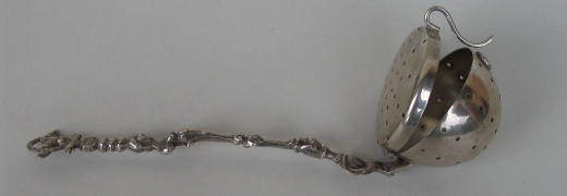 Italian silver tea strainer