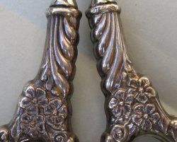 pastry server with sterling silver handles