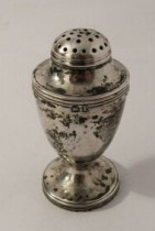 antique Georgian silver pepperette 1810