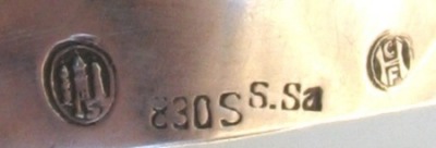 Danish antique silver napkin ring hallmarks