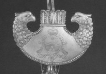 shade of silver oil lamp silvesmith Vincenzo Bugarini