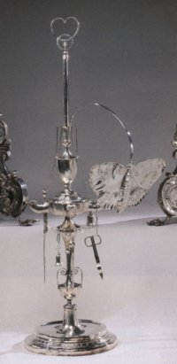 silver
oil lamp silversmith Filippo Pacetti