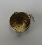 Russian silver tea strainer