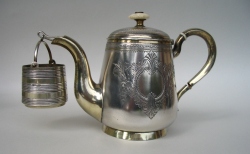 Russian silver tea strainer