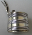 Russian silver tea strainer