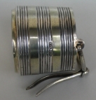 Russian silver tea strainer