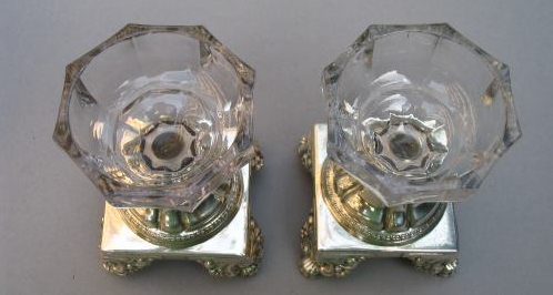 silver salt cellars: Kingdom of Sardinia - Genoa - Italy