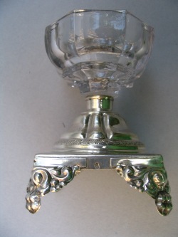 silver salt cellar: Kingdom of Sardinia - Genoa - Italy