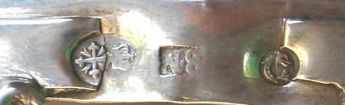 silver salt cellar: Kingdom of Sardinia - Genoa - Italy hallmarks