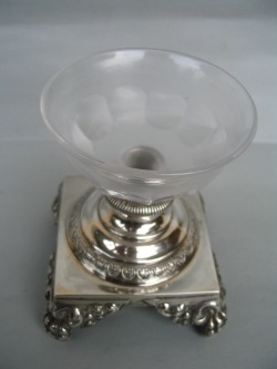 silver salt cellar: Kingdom of Sardinia - Genoa - Italy