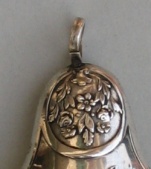 Italian antique silver baby rattle