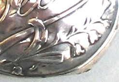 Italian antique silver baby rattle