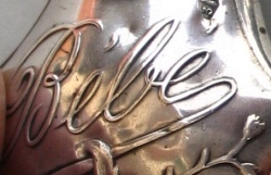 Italian antique silver baby rattle