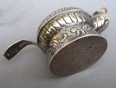 Continental silver bougie-box