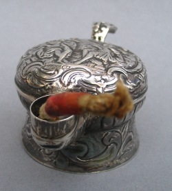 Continental silver bougie-box