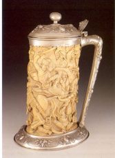 silver tankard, Germany, late 19th century