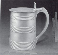 silver tankard, London 1787, Hester Bateman