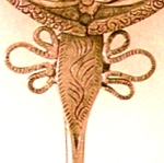 engraving with floral motifs engraving with floral motifs