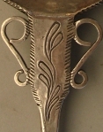engraving with floral motifs engraving with floral motifs