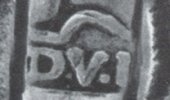 Trapani silver mark: town mark