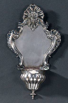 silver holy water font for private use (Venice, 2nd half 18th century)