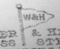 Walker & Hall: trade mark on a 1954 stainless steel blade