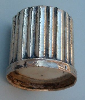 Italian antique silver candleholder