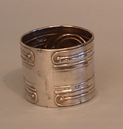 Italian antique silver napkin ring