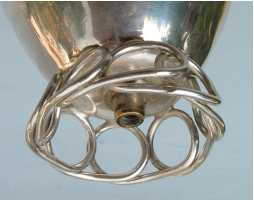 Italian silver cup with gilded interior